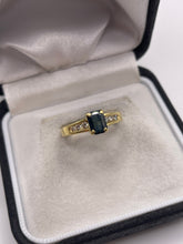 Load image into Gallery viewer, 18ct gold sapphire and diamond ring
