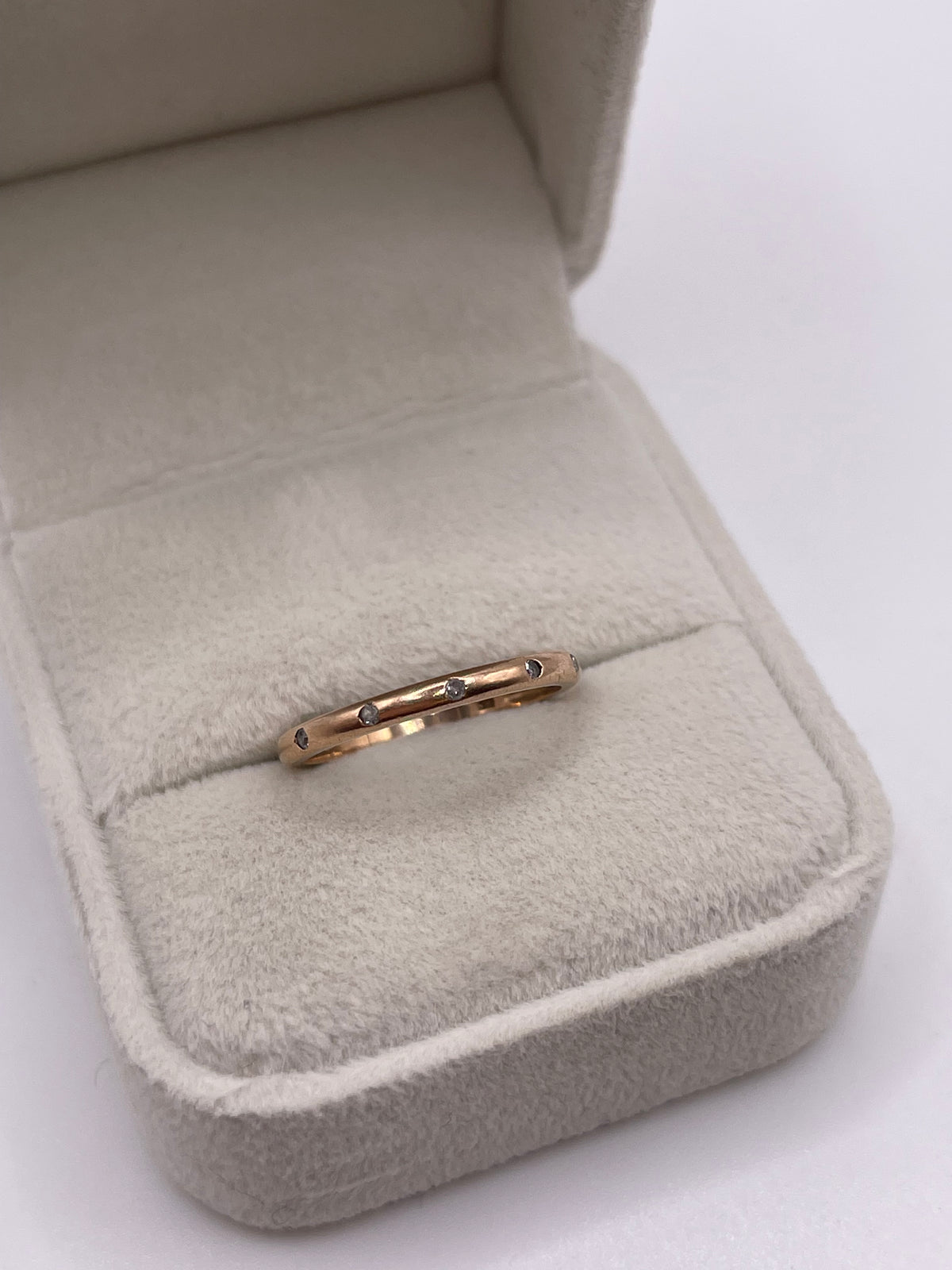 9ct rose gold diamond ring