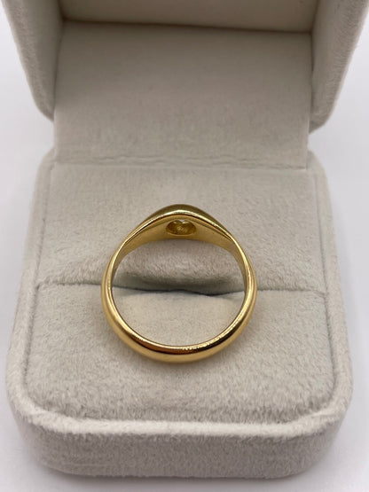 Antique 18ct gold diamond gypsy ring