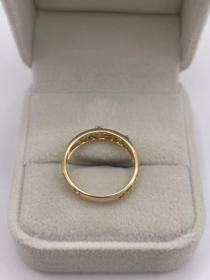9ct gold diamond ring