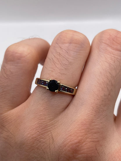 9ct gold iolite ring