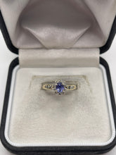 Load image into Gallery viewer, 9ct gold tanzanite and diamond ring
