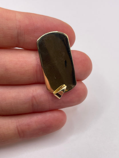 9ct gold dog tag pendant