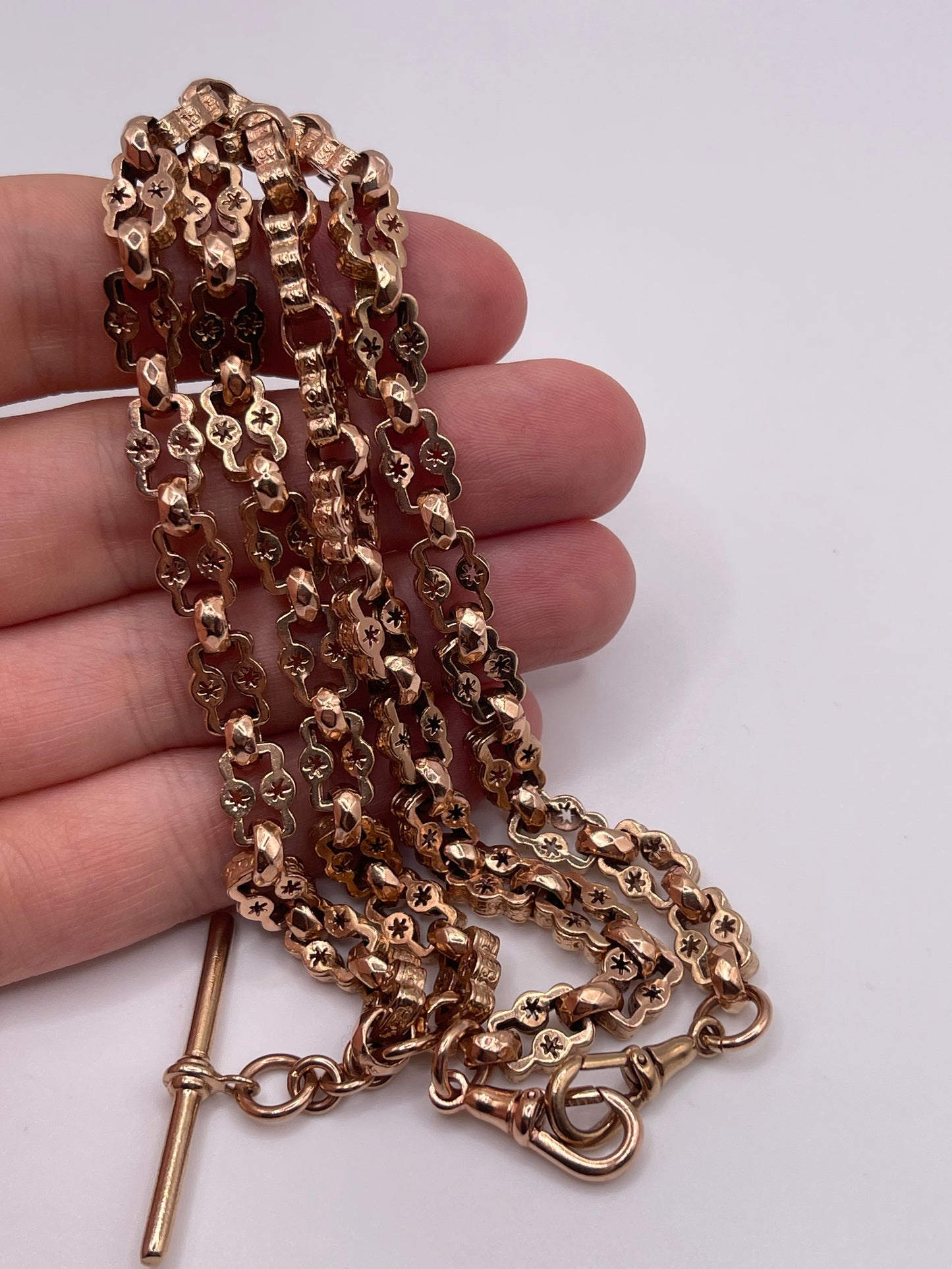 9ct rose gold chain 219
