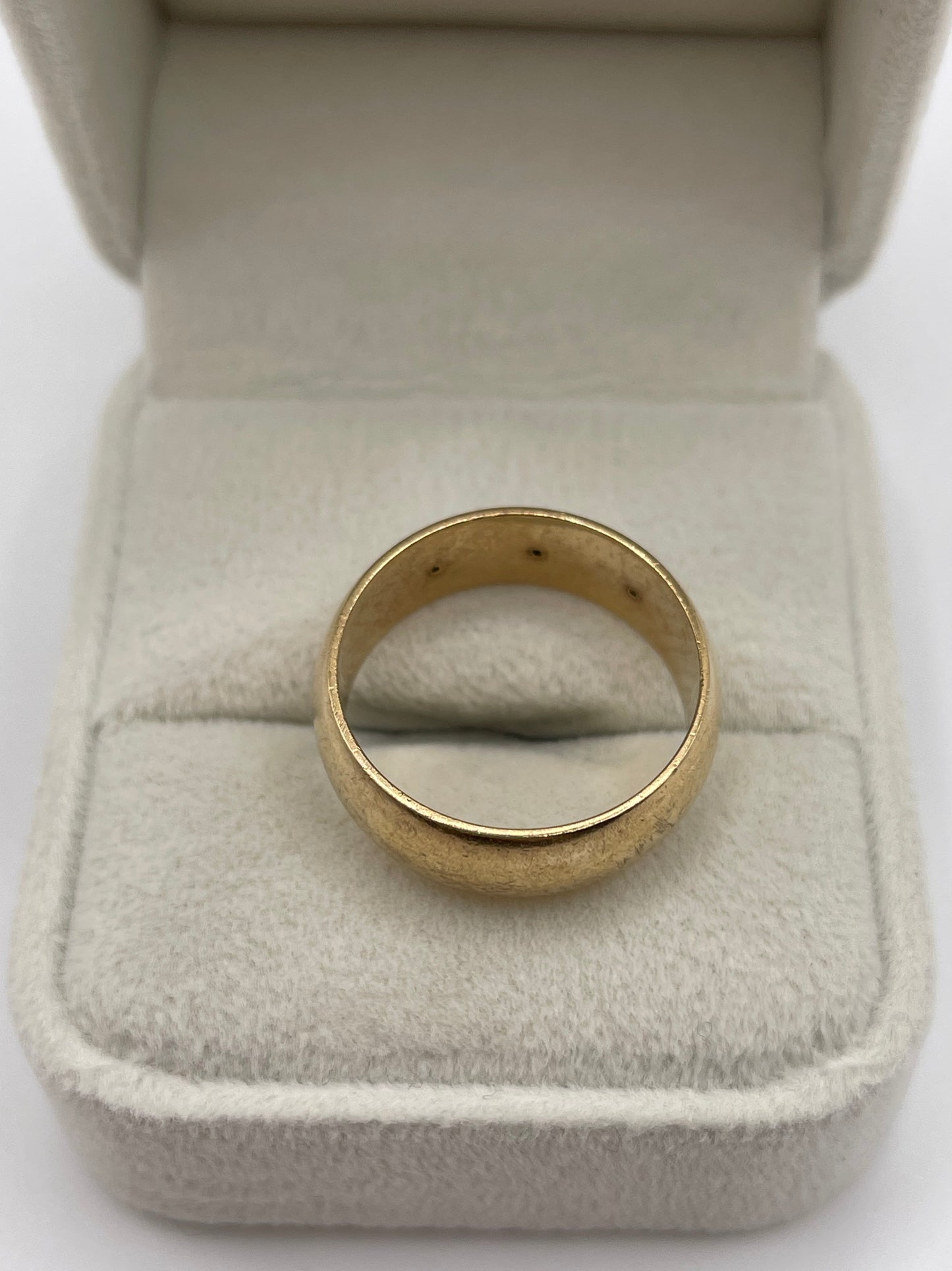 9ct gold diamond gypsy ring