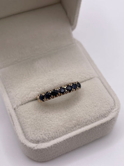 9ct gold sapphire ring
