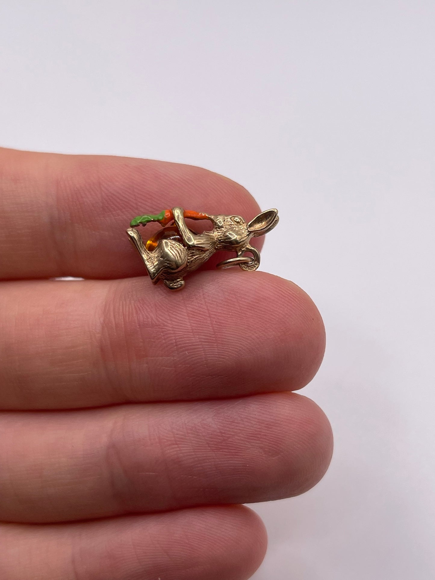 9ct gold rabbit charm