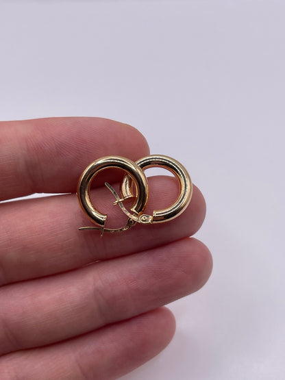 9ct gold creole earrings