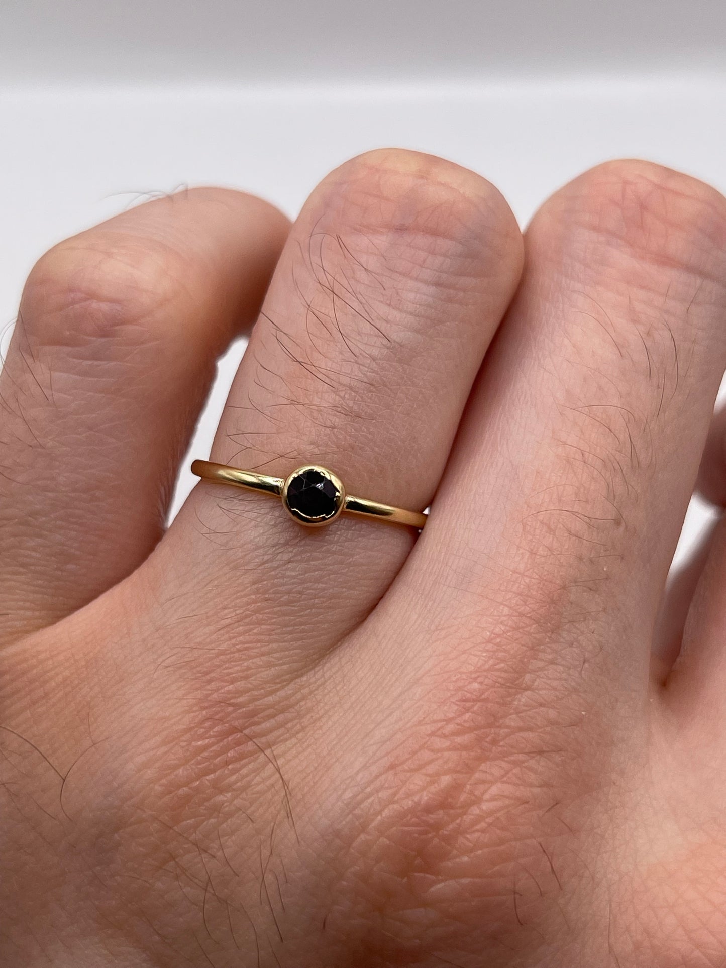 9ct gold amethyst ring