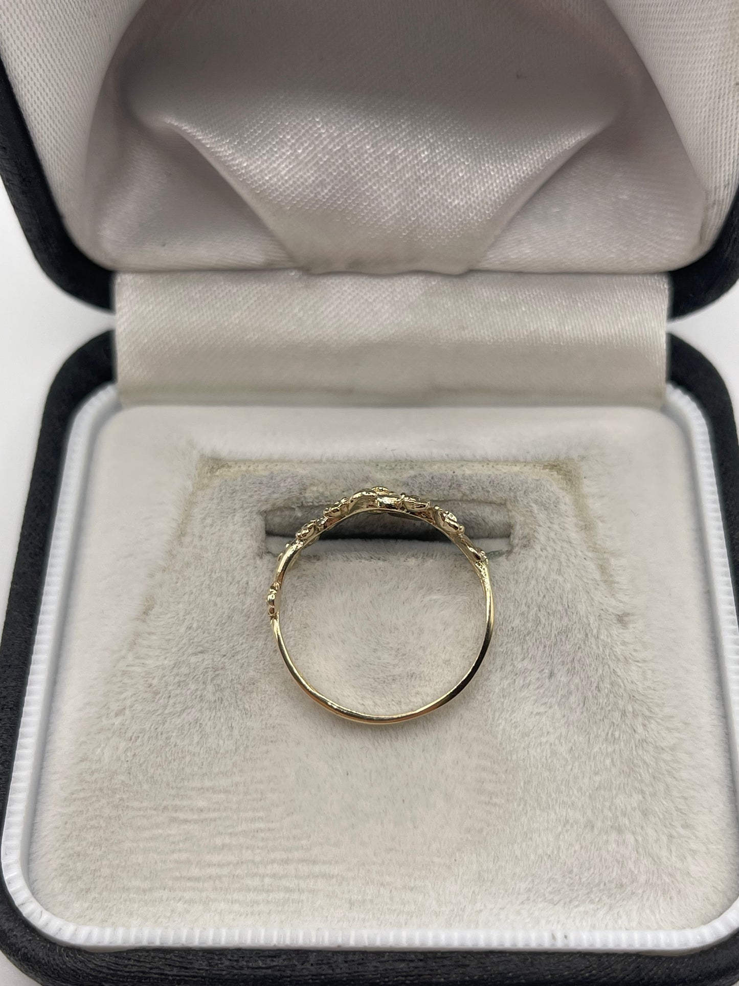 9ct gold forget me not ring