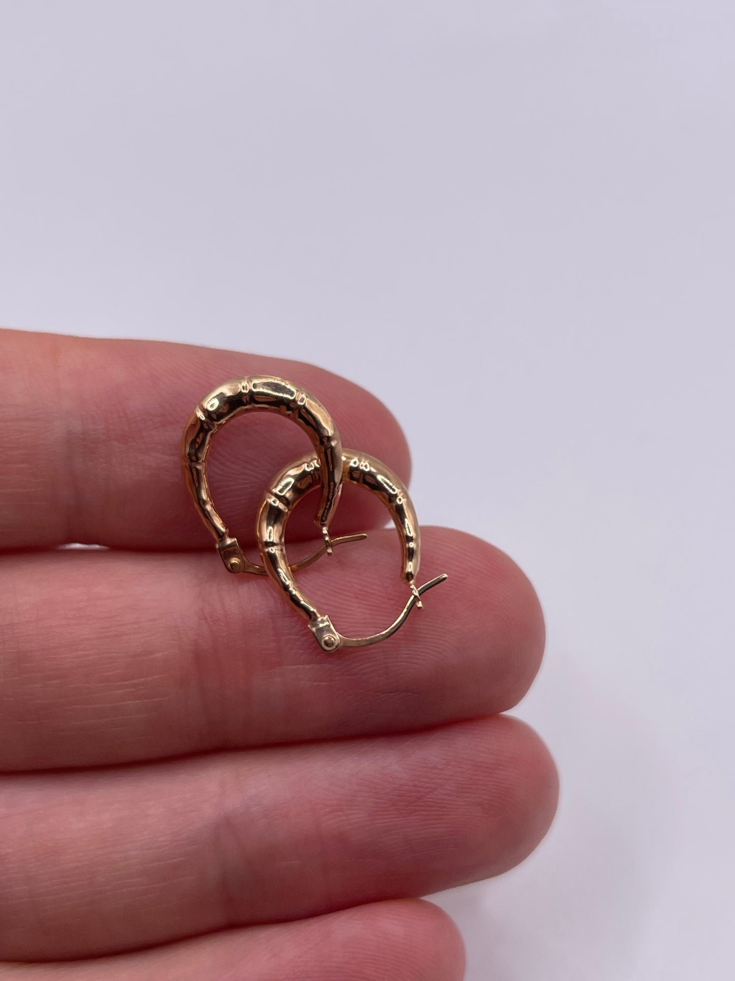 9ct gold creole earrings