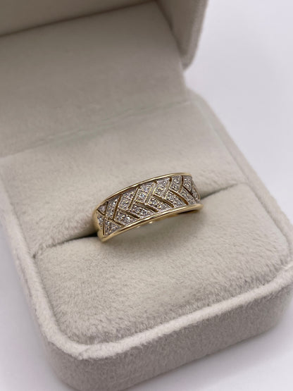 14ct gold diamond ring