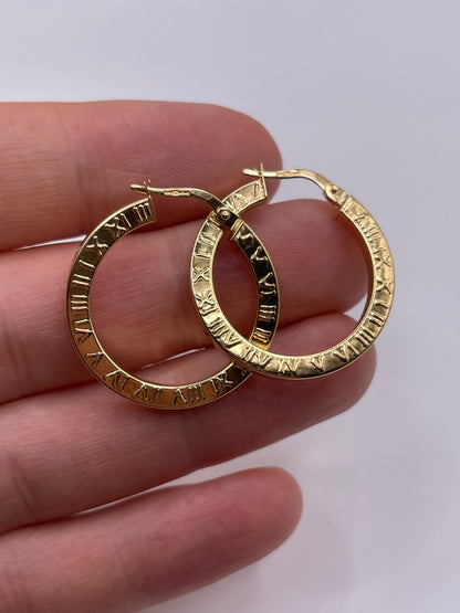 9ct gold Creole earrings