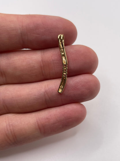 9ct gold pink topaz pendant