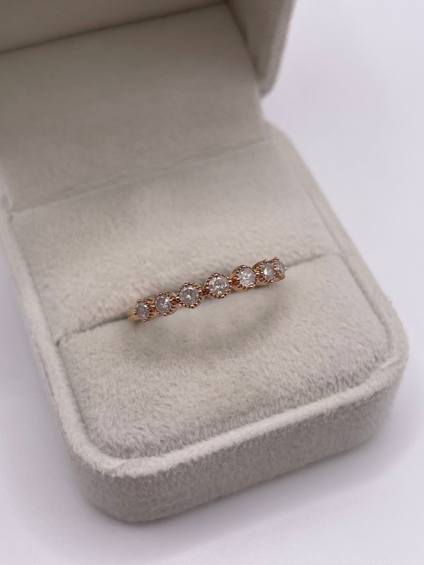 9ct rose gold diamond ring