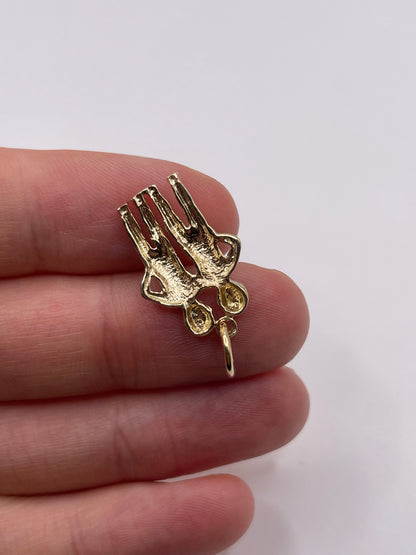 9ct gold Gemini pendant