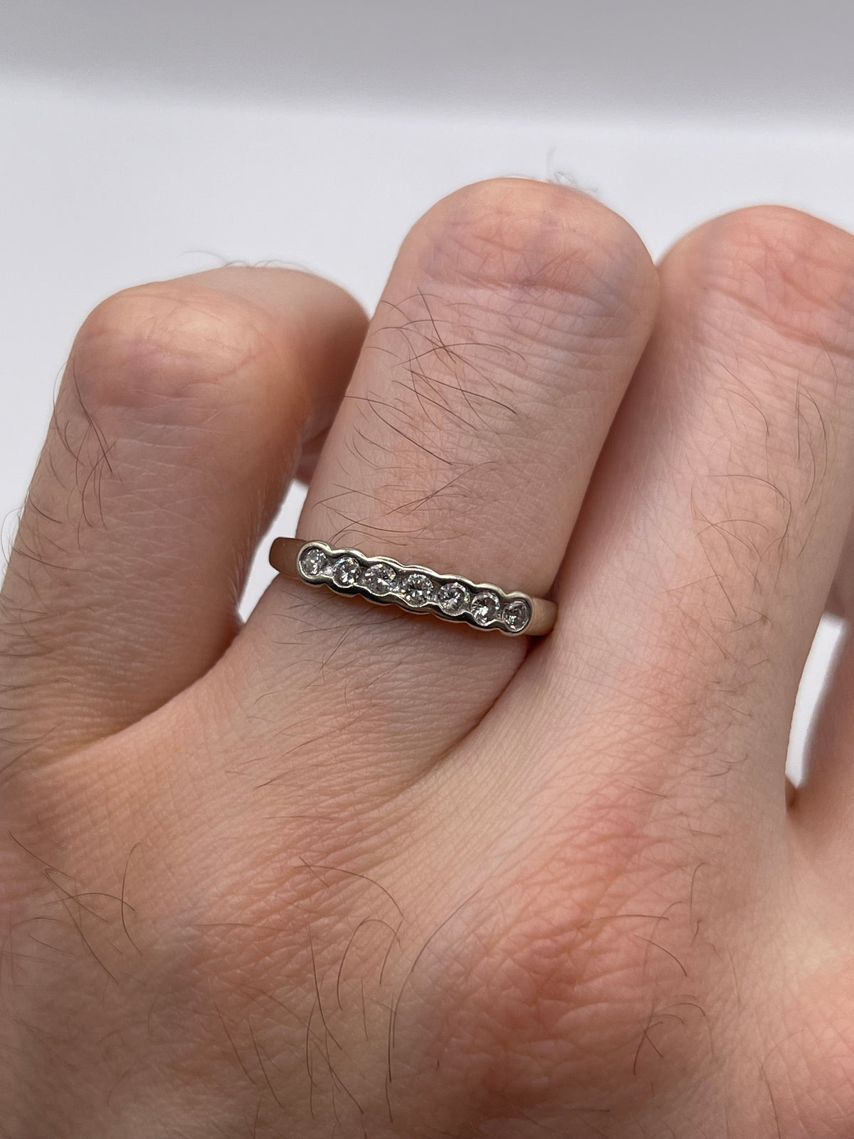 9ct white gold diamond ring