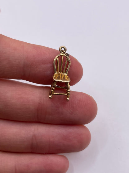 9ct gold rocking chair charm