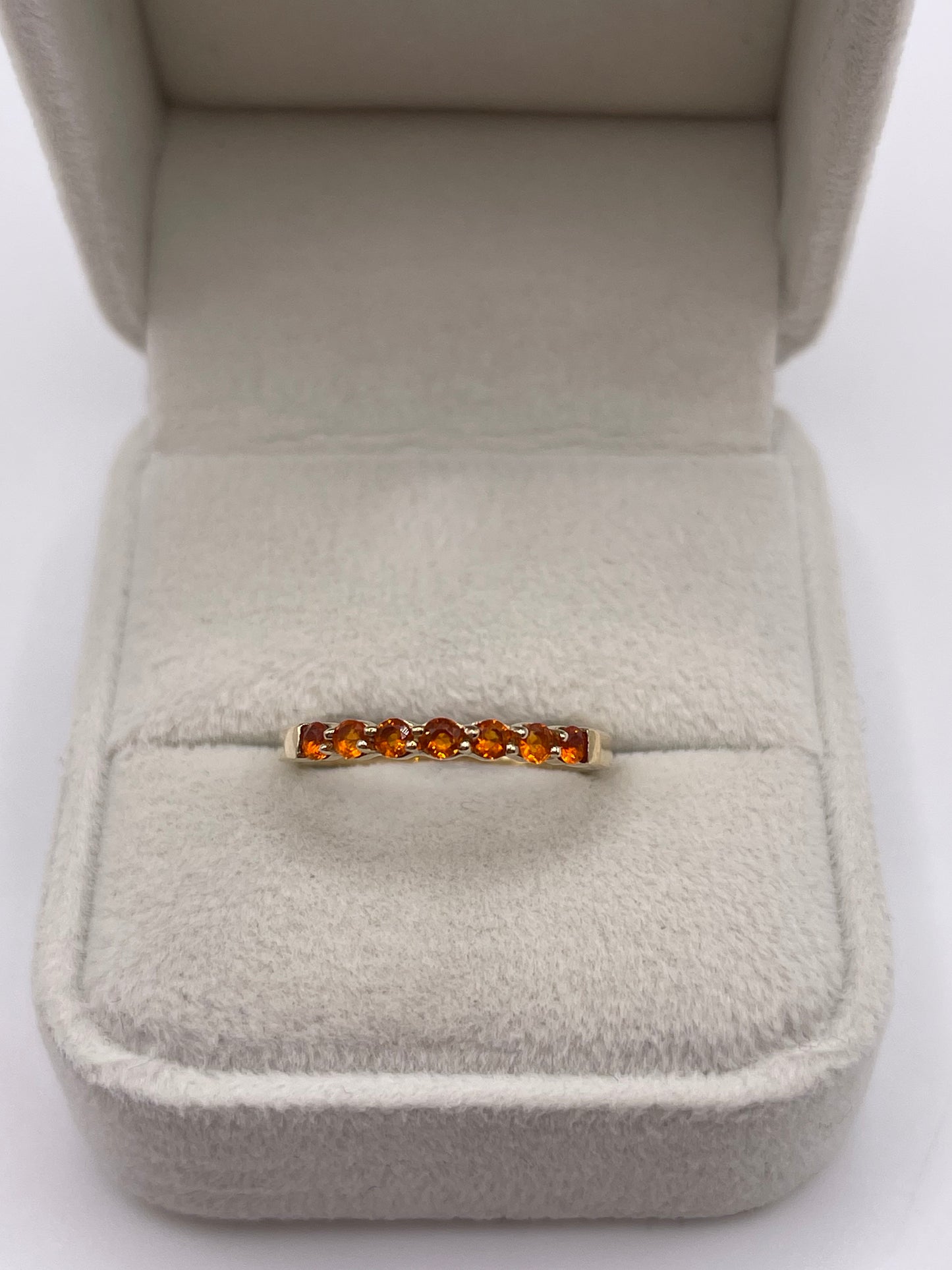 9ct gold fire opal ring