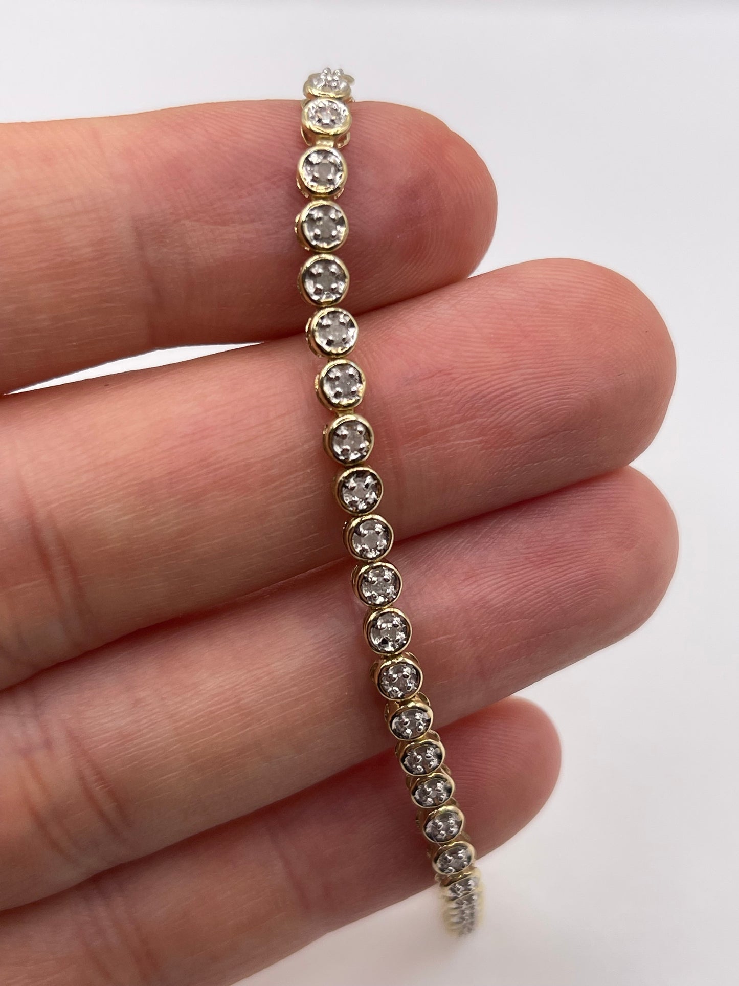9ct gold diamond bracelet