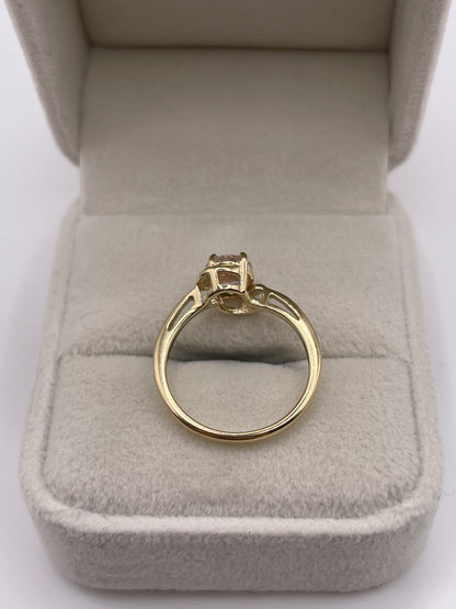 9ct gold morganite ring