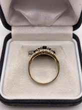 Load image into Gallery viewer, 9ct gold sapphire and diamond ring
