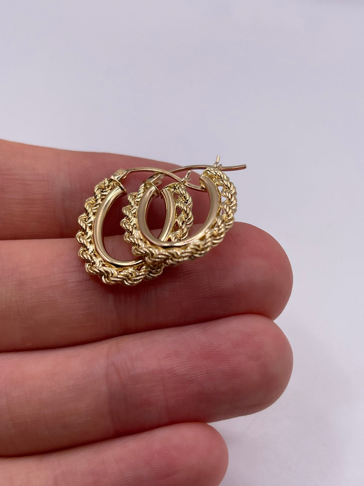 9ct gold Creole earrings
