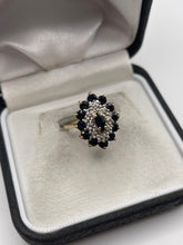 Load image into Gallery viewer, 9ct gold sapphire and diamond ring

