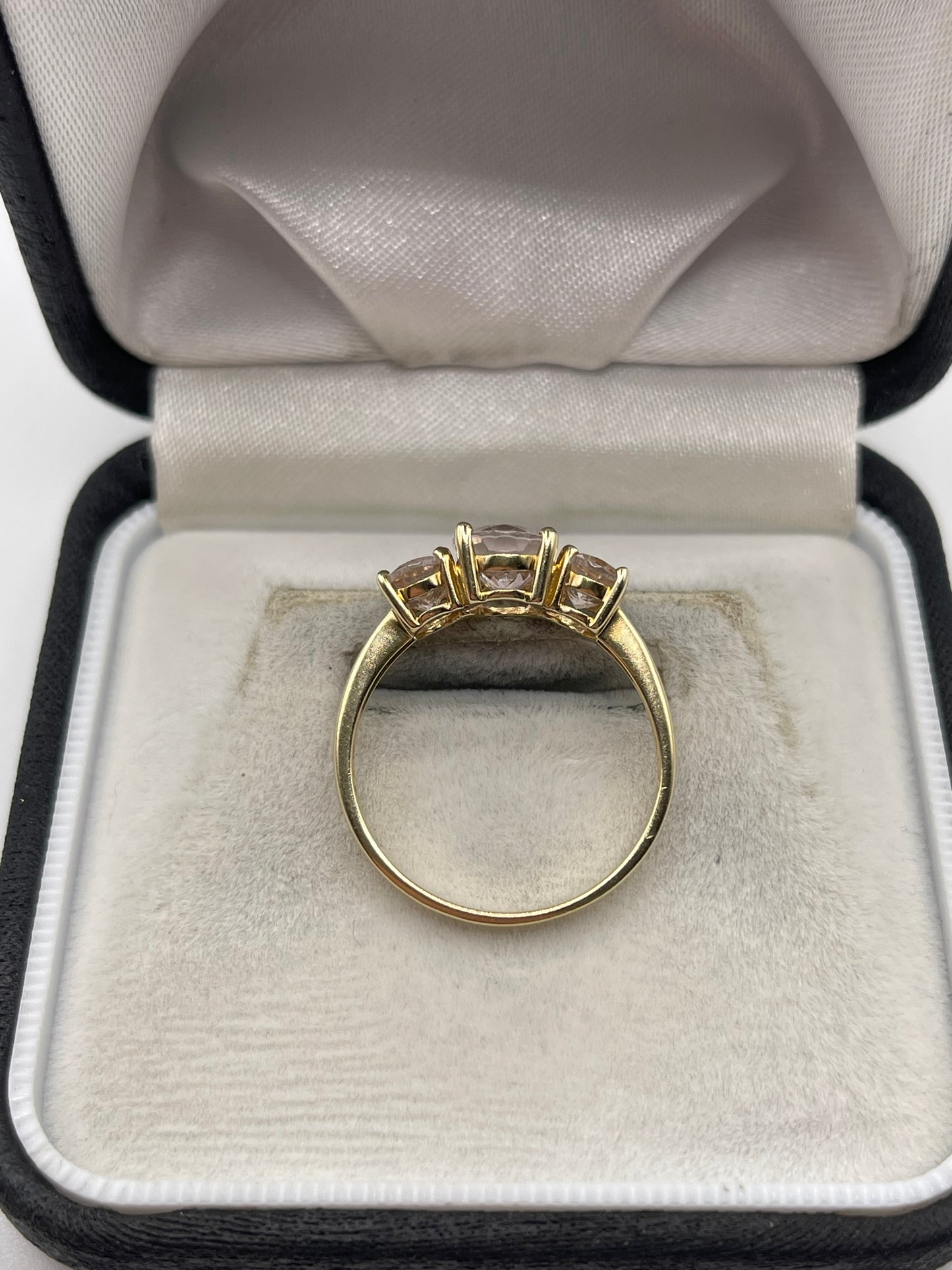 9ct gold morganite ring