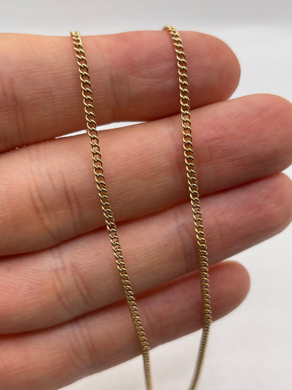 9ct rose gold chain 584