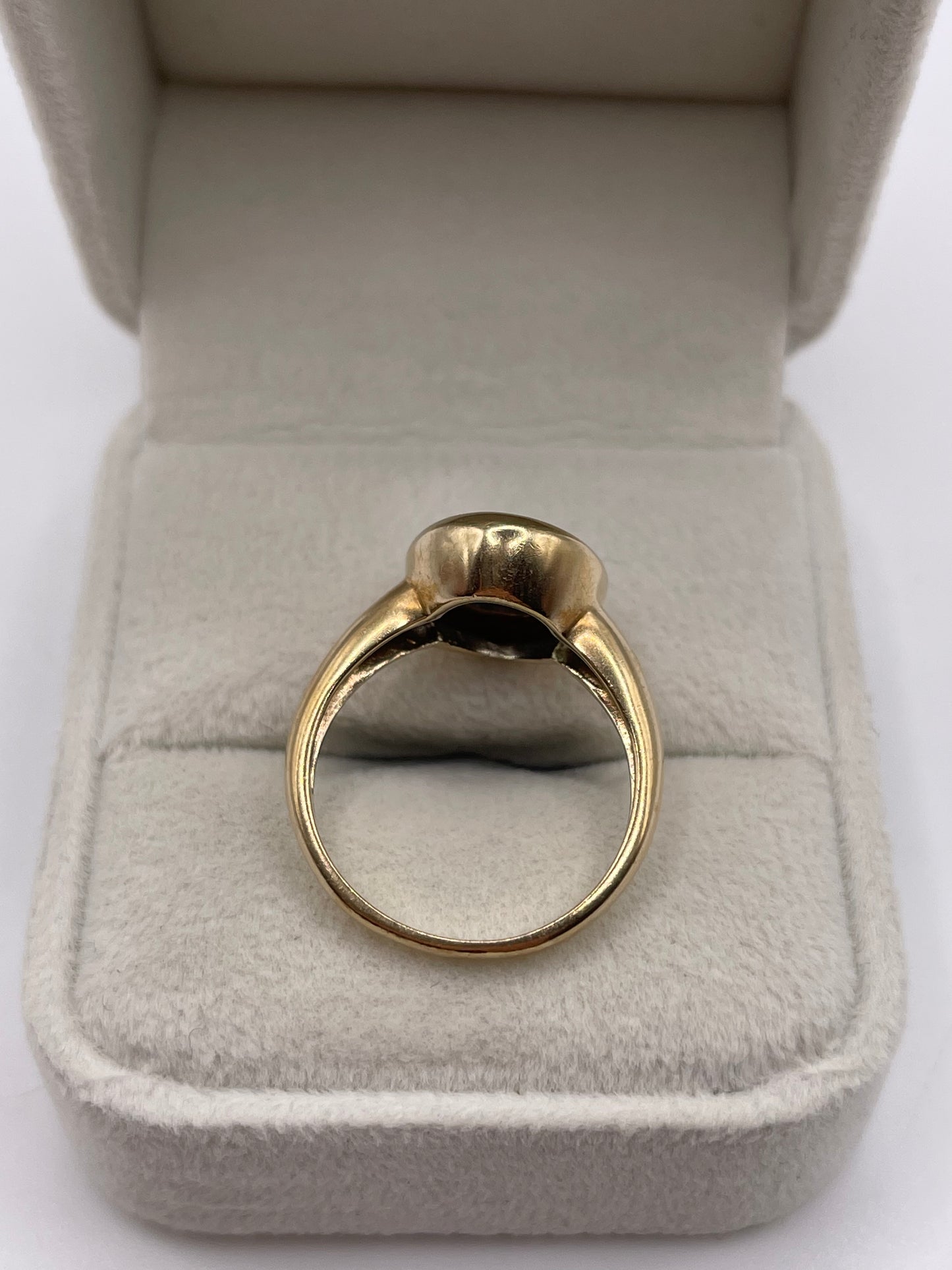 9ct gold blue topaz ring