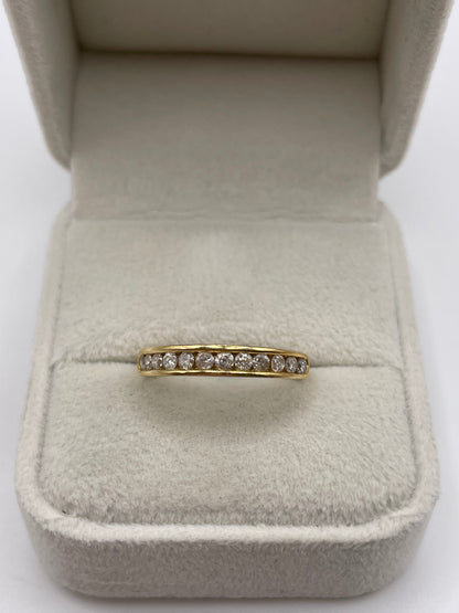 18ct gold 50 point diamond ring