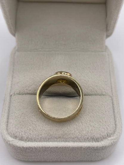 9ct gold peridot ring