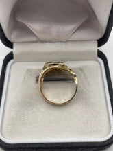Load image into Gallery viewer, 9ct gold sapphire panther ring
