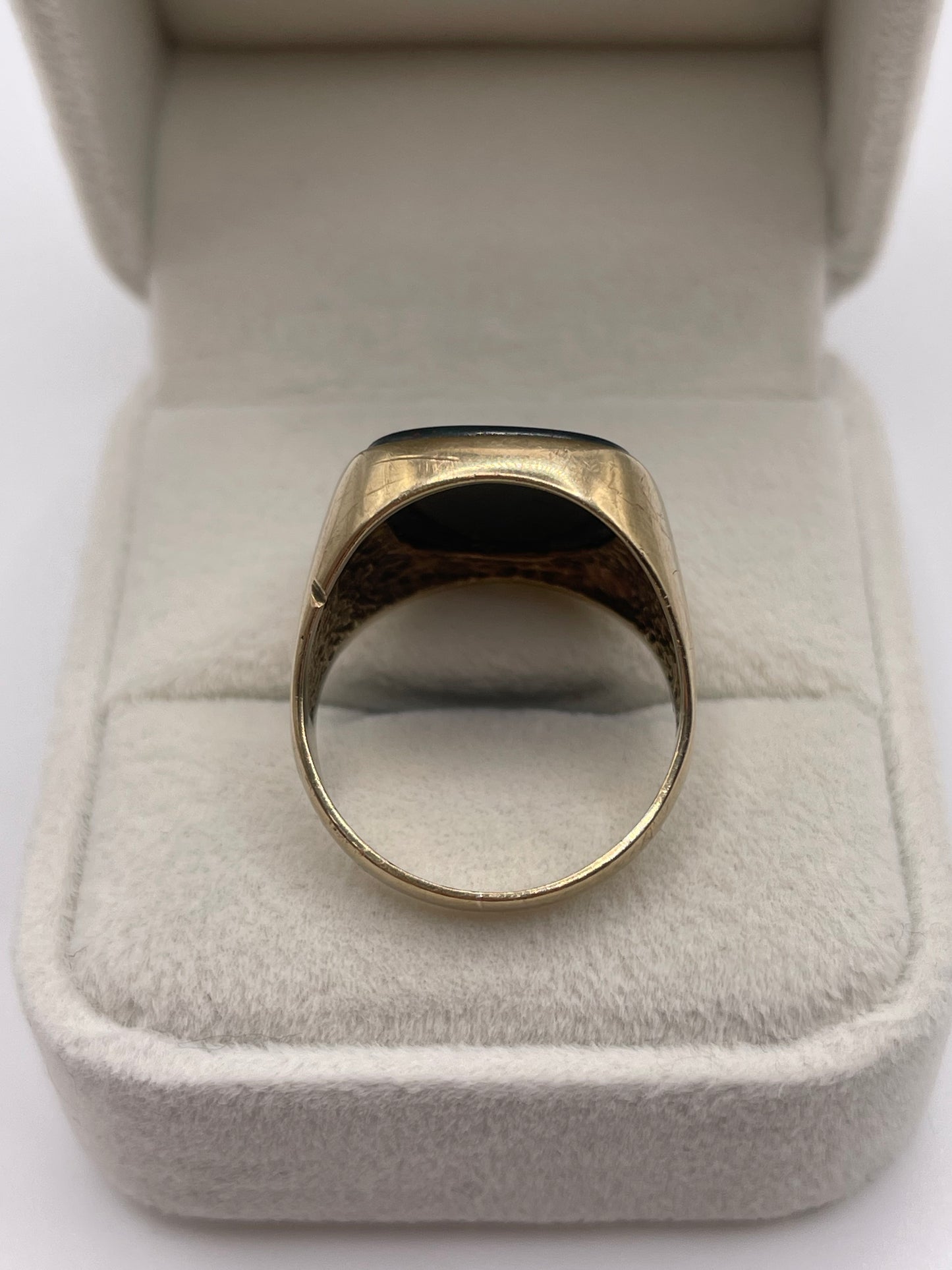 9ct gold bloodstone signet ring