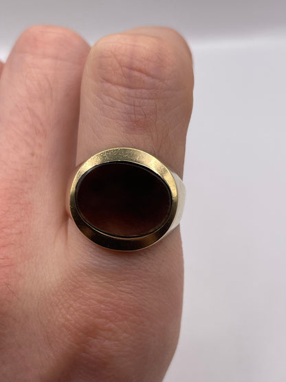 9ct gold Smokey quartz ring