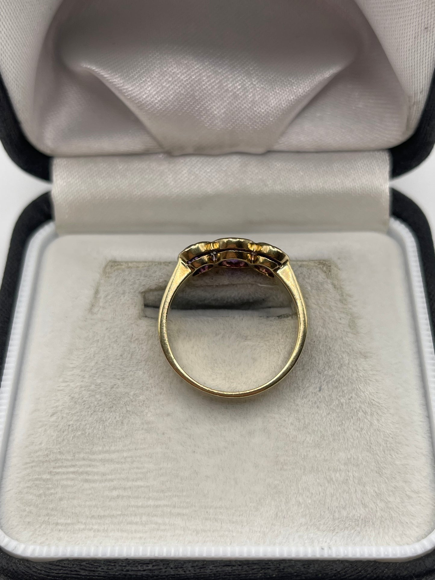 9ct gold amethyst ring