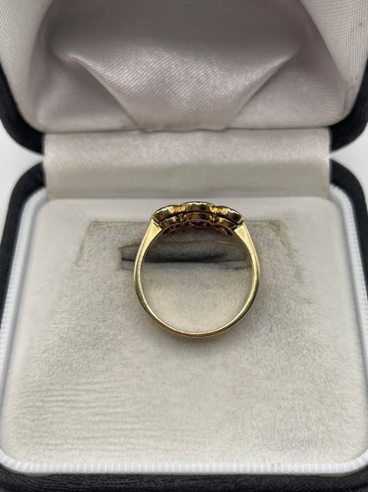 9ct gold amethyst ring