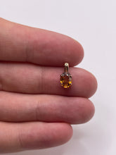 Load image into Gallery viewer, 9ct gold brown zircon pendant
