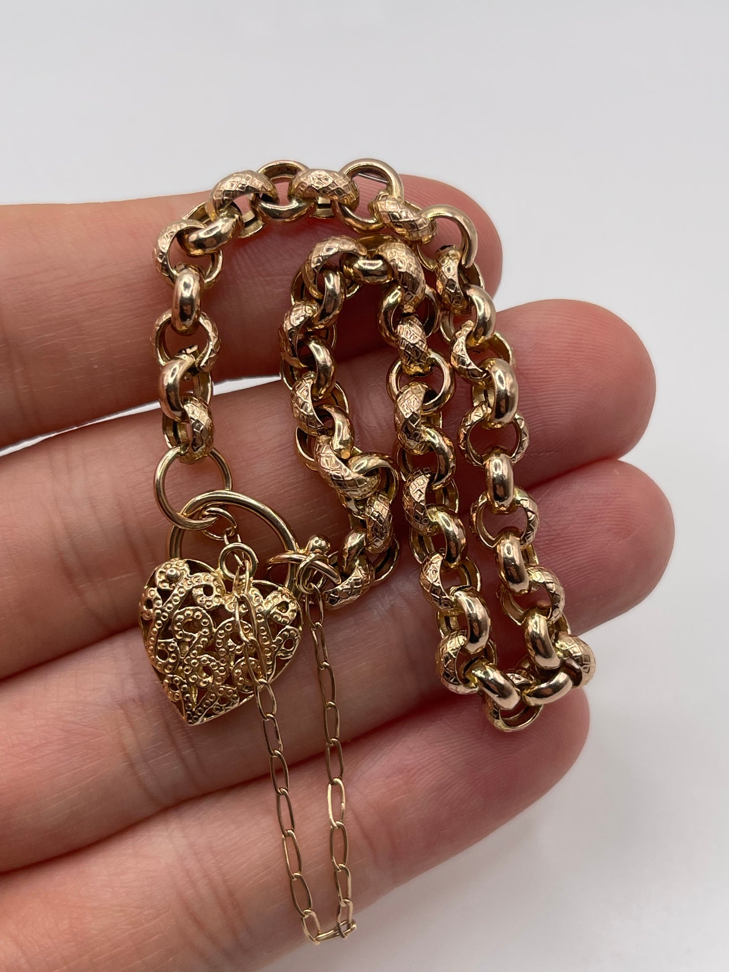9ct rose gold bracelet