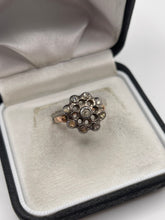 Load image into Gallery viewer, 9ct rose gold and silver diamond ring
