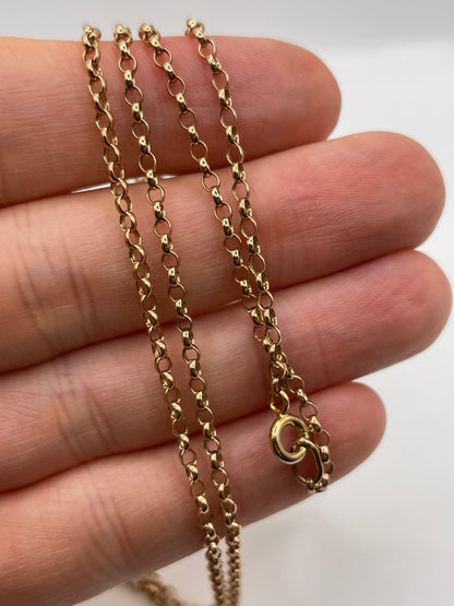 9ct rose gold chain 579