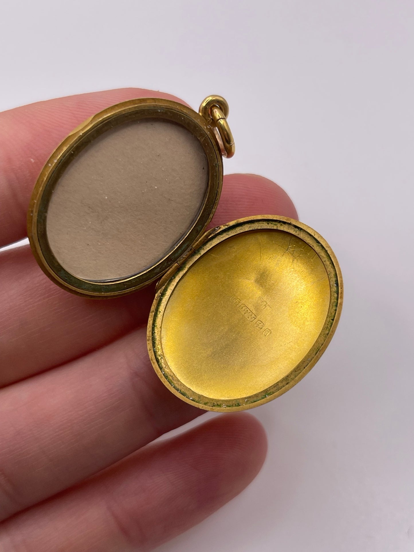 Antique 15ct gold pearl and diamond locket