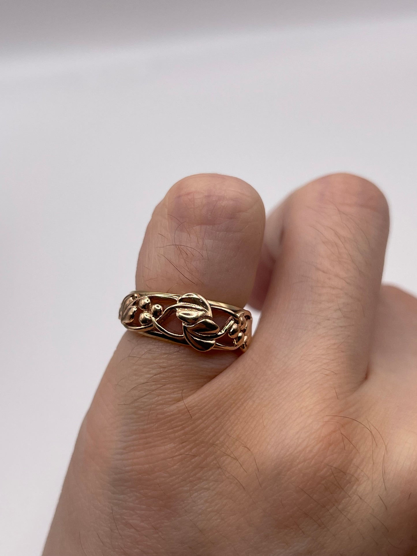 Clogau 9ct two tone gold ring