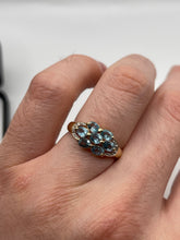 Load image into Gallery viewer, 9ct gold topaz and diamond ring
