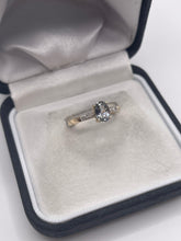 Load image into Gallery viewer, 9ct gold bi coloured tanzanite and diamond ring

