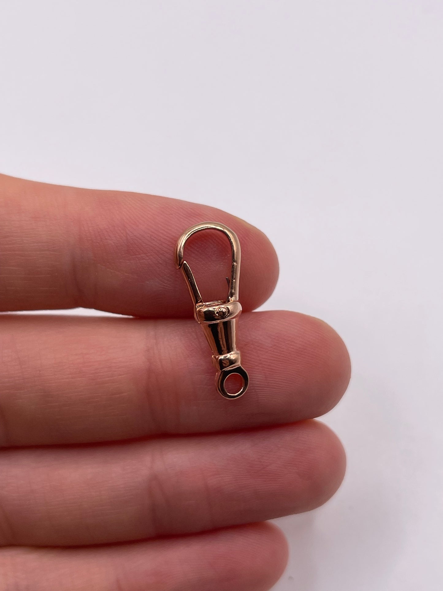 9ct rose gold dog clip 6