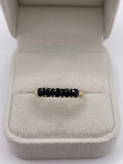 9ct gold sapphire ring
