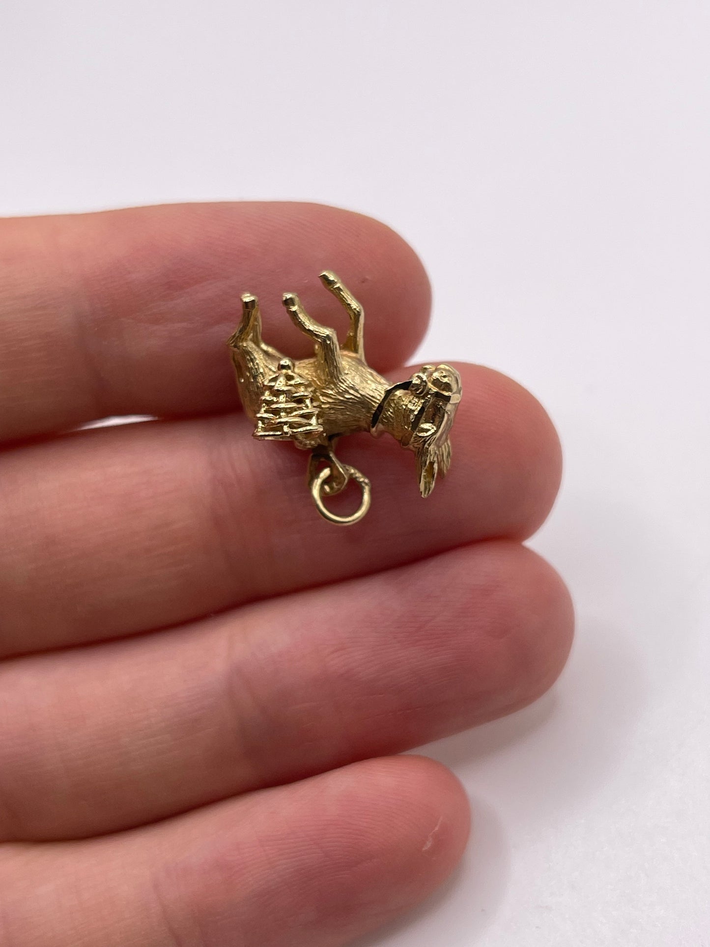 9ct gold donkey charm