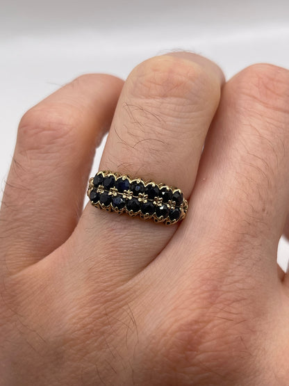 9ct gold sapphire ring